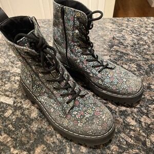 sincerely‎ jules ankle boots 8.5 W Floral/Harley/P1HRL03 3640
